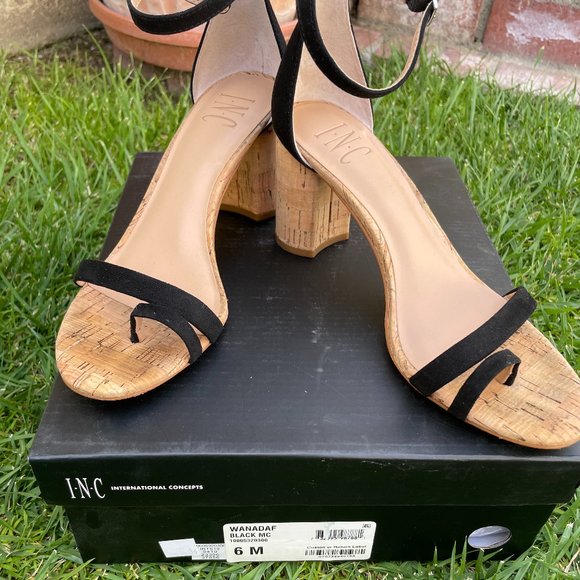 INC International Concepts Women's Wanada Toe-Ring Block-Heel Sandals - Picture 3 of 7